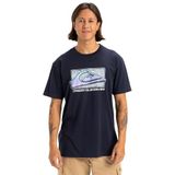 Quiksilver Erkek Retro Fade SS Tişört, Koyu lacivert., XL