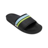 Quiksilver Erkek Rivi Kaydırmalı Sandalet, Siyah/Turuncu/Mavi, 10 UK