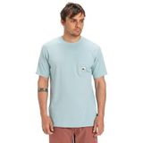 Quiksilver Erkek Salt Water Pocket Ss Tee T-Shirt, Aquifer., M