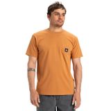 Quiksilver Erkek Salt Water Pocket Ss Tee T-Shirt, Buğday Kepeği (Bran), L