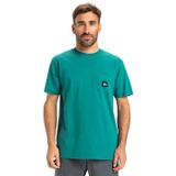 Quiksilver Erkek Salt Water Pocket Ss Tee T-Shirt, Cam Yeşili, M