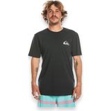 Quiksilver Erkek Siyah Mini Logo Tişört M Beden Günlük Kullanım İçin Rahat Kesim