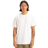 Quiksilver Erkek Slub yuvarlak yaka sweatshirt, Kar beyazı, M