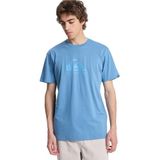Quiksilver Ev Comp Logo Erkek Mavi Yuvarlak Yaka Tişört, S