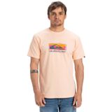 Quiksilver Ev Gradient Box SS erkek tişörtü, Mükemmel şeftali, XS