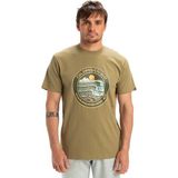 Quiksilver Ev Three Seas Erkek Tişört - Haki - M
