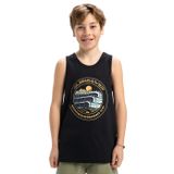 Quiksilver EV THREE SEAS TANK YTH Erkek Çocuk Atlet, XS/8, EQBZT04843, Anthracite - Solid