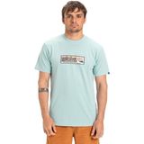 Quiksilver Evo Endless Type Erkek Tişört - Turkuaz - 2XL