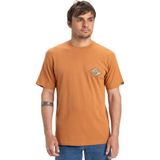 Quiksilver Evo Future Islands Erkek Kırmızı Tişört - Kiremit - XS