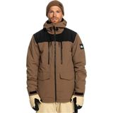 Quiksilver Fairbanks Erkek Kahverengi Snowboard Ceketi - M