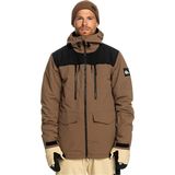 Quiksilver Fairbanks Erkek Kahverengi Snowboard Ceketi