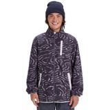 Quiksilver Full Zip Polar Sweatshirt, M, EQYPF03071-KRB6, GRAYSTONE LINEAR STAMP, Erkek