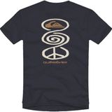 Quiksilver Harmony Spiral Erkek Mavi Tişört - XS - Lacivert