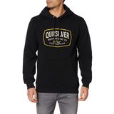 Quiksilver High Cloud Hood Erkek Sweatshirt Siyah L