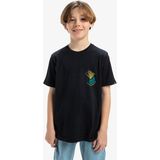 Quiksilver Hypnotic Wave Yth Erkek Çocuk Siyah Tişört - 8 Yaş