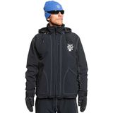 Quiksilver Live Wire Erkek Siyah Snowboard Ceketi Regular Fit Dokuma Kumaş ile Konforlu Kullanım