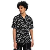 Quiksilver Mercury Chrome Ss Shirt Erkek Günlük Gömlek EQYWT04626-BLMC Siyah