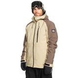 Quiksilver Mission Block Jk erkek montu (1'li paket), Fitilli kumaş., S