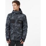 Quiksilver Mission Printed Block Erkek Gri Kayak Montu - 6456-Gri