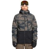 Quiksilver Mission Printed Block Jk erkek montu (1'li paket), Dağ Spreyi Canteen, XS