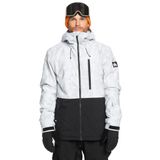 Quiksilver Mission Printed Block Jk erkek montu (1'li paket), Nature Zoom Huş Ağacı, S