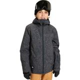Quiksilver Mission Printed Youth Jk Erkek Çocuk Siyah Snowboard Ceketi