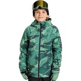 Quiksilver Mission Printed Youth Jk Erkek Çocuk Yeşil Snowboard Ceketi - 6 - 7 Yaş
