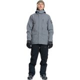 Quiksilver Mission Solid Erkek Snowboard Ceketi - XS - Gri
