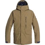 Quiksilver Mission Solid Erkek Snowboard Ceketi - XS - Haki