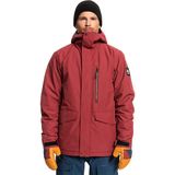 Quiksilver Mission Solid Erkek Snowboard Ceketi - XS - Kırmızı