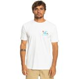 Quiksilver Oceanbed Erkek Beyaz Tişört - XS