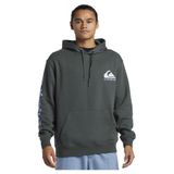 Quiksilver Omni Logo - Erkekler için Kapüşonlu Kazak - Kapüşonlu Kazak - Erkek - S - Siyah., Şehirli şık, S