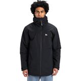 Quiksilver Overcast 3k Parka Erkek Siyah Ceket - M