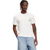 Quiksilver Palm Lines Erkek Beyaz Tişört - XS