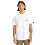 Quiksilver Palm Lines SS erkek tişörtü, Beyaz, XS
