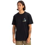 Quiksilver Palm Lines SS erkek tişörtü, Siyah, XS