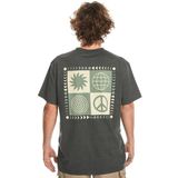 Quiksilver Peace Phase Ss Tee erkek tişörtü (1'li paket)