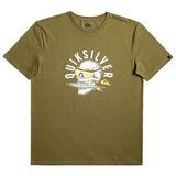 Quiksilver Qsrockinskull Erkek Yeşil Tişört - Haki - XS