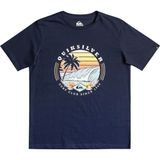 Quiksilver Qssurfclub B Erkek Çocuk Mavi Tişört - 10 Yaş - Lacivert