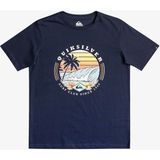 Quiksilver Qssurfclub B Erkek Çocuk Mavi Tişört - Lacivert - 14 Yaş