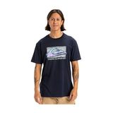 Quiksilver Retro Fade Erkek Mavi Tişört - Lacivert