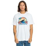 Quiksilver Riding Today T-Shirt, S, EQYZT07676, Beyaz, Erkek