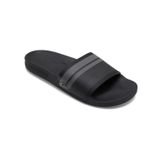 Quiksilver Rivi Wordmark Slide erkek sandaleti, Siyah Gri, 43 EU