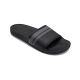 Quiksilver Rivi Wordmark Slide erkek sandaleti, Siyah Gri, 44 EU