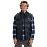 Quiksilver Scaly kolsuz erkek montu, Siyah, M