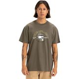 Quiksilver Skull Lines Erkek Yeşil Tişört - Haki - 2XL