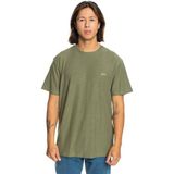 Quiksilver Slub Roundneck Erkek Tişört - Haki - S/Koyu Yeşil