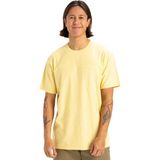 Quiksilver Slub Roundneck Erkek Tişört - Sarı - M