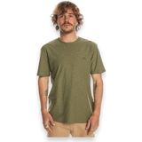 Quiksilver Slub Roundneck Erkek Yeşil Tişört - Haki
