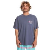 Quiksilver Spin Cycle Günlük Stil T-Shirt, M, EQYZT07653, Mavi, Erkek
